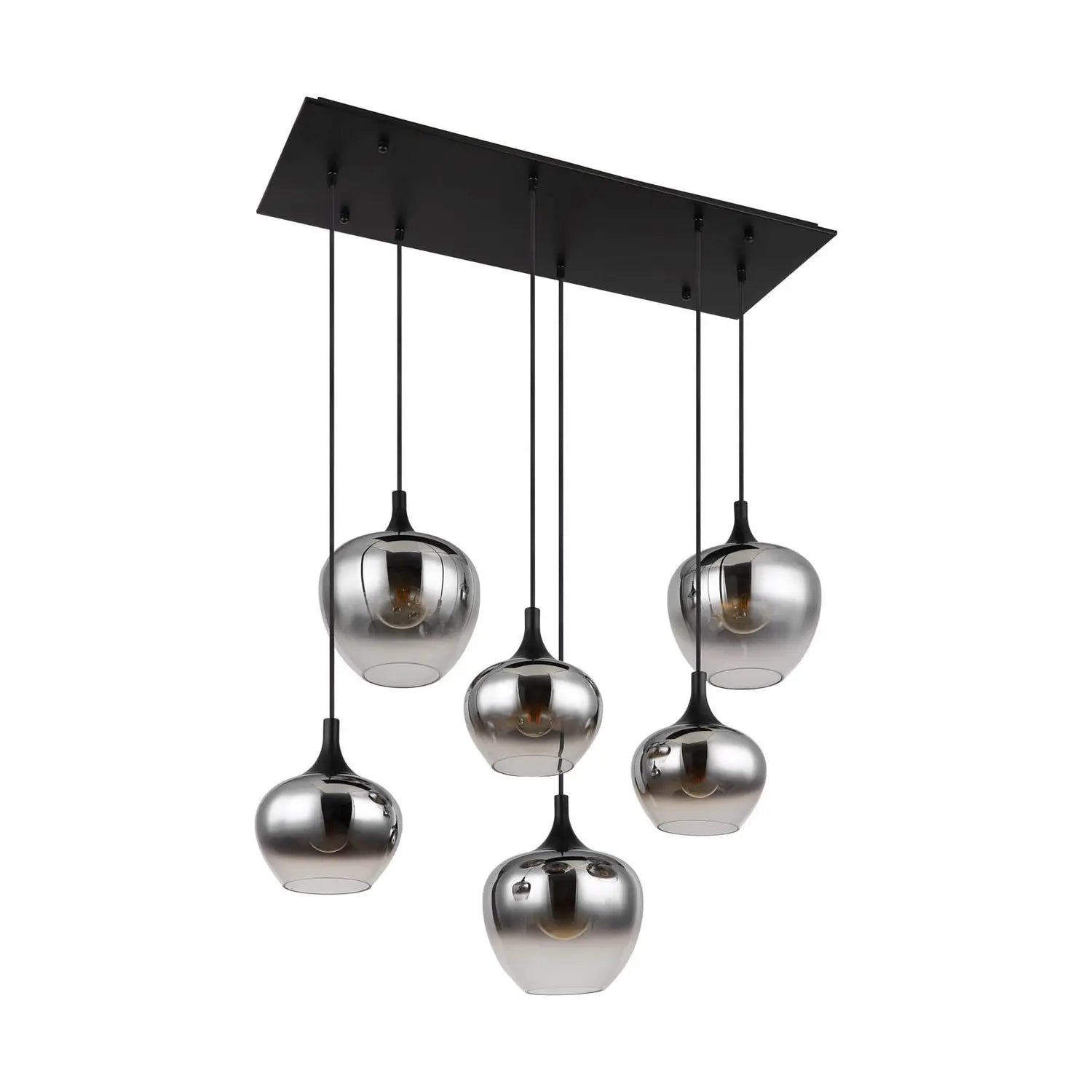 B-Ware Globo Hängelampe Pendelleuchte Maxy Glas Rauchgrau Beleuchtung Länge 86 Cm - 9007371435401