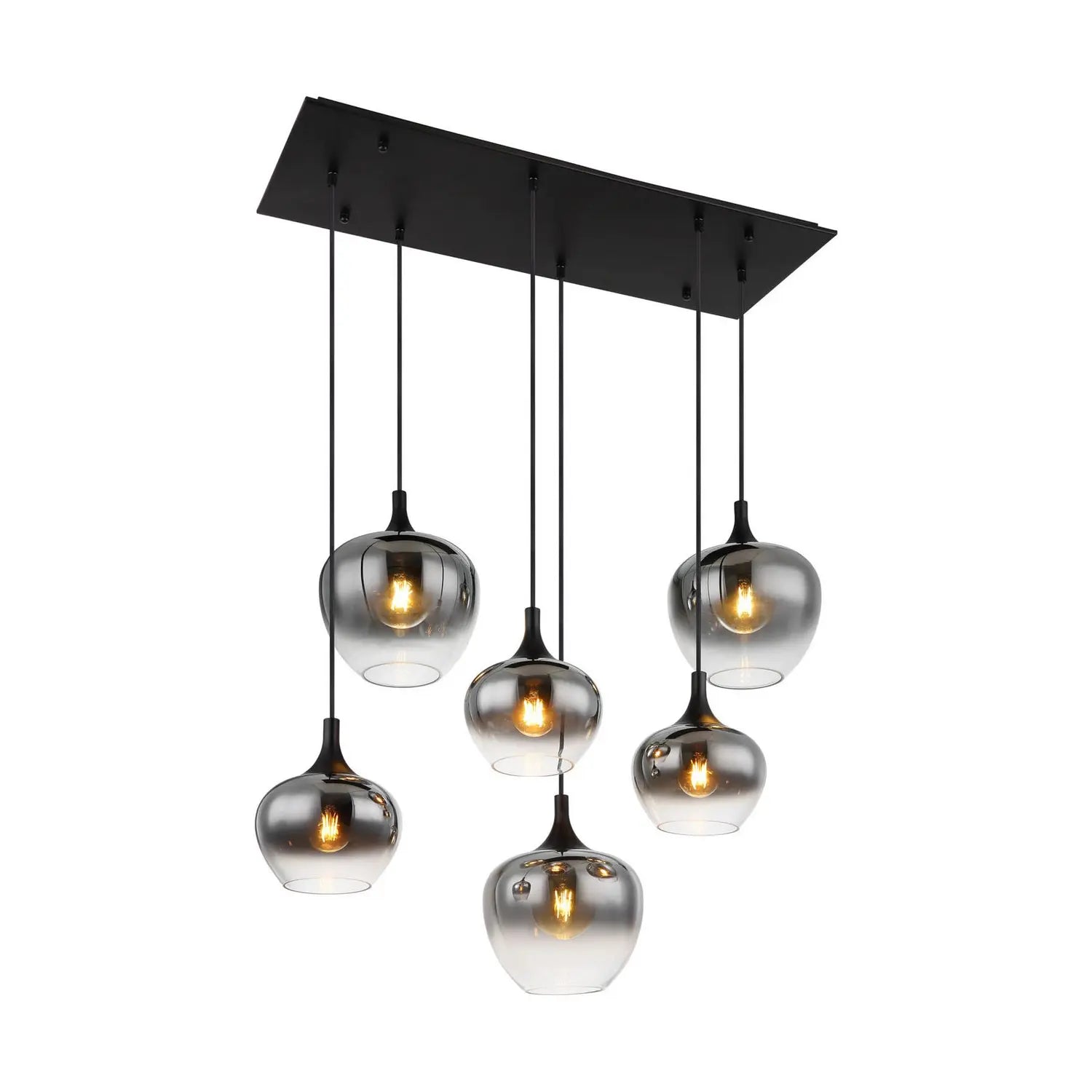 B-Ware Globo Hängelampe Pendelleuchte Maxy Glas Rauchgrau Beleuchtung Länge 86 Cm - 9007371435401