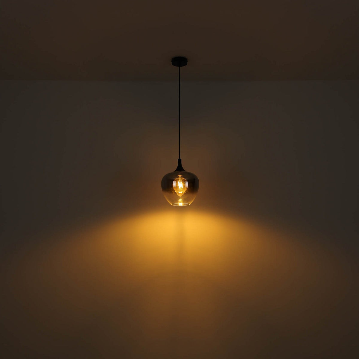 Globo Hängelampe Pendelleuchte Maxy Glas rauchgrau Beleuchtung Länge 86 cm - 9007371435401
