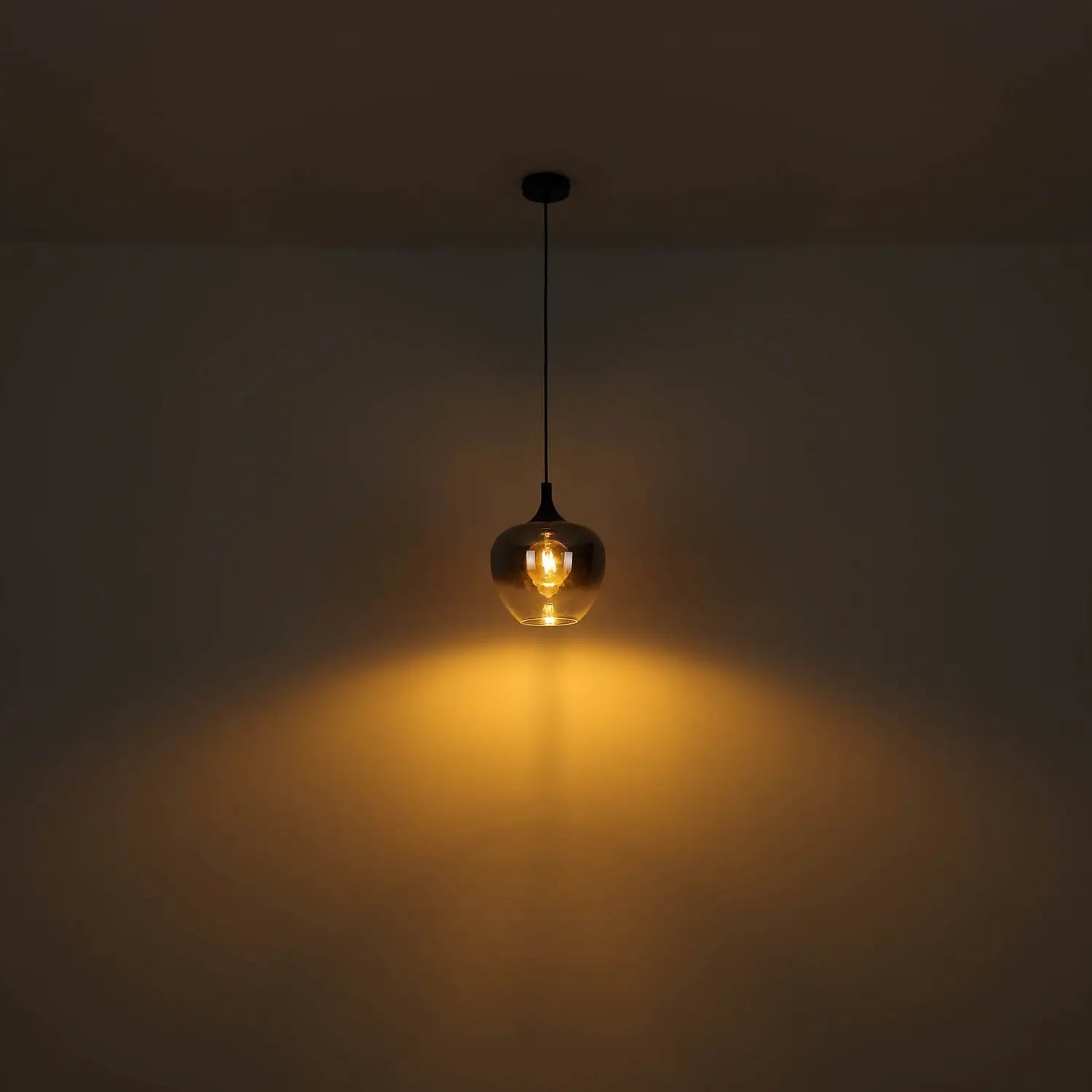 B-Ware Globo Hängelampe Pendelleuchte Maxy Glas Rauchgrau Beleuchtung Länge 86 Cm - 9007371435401