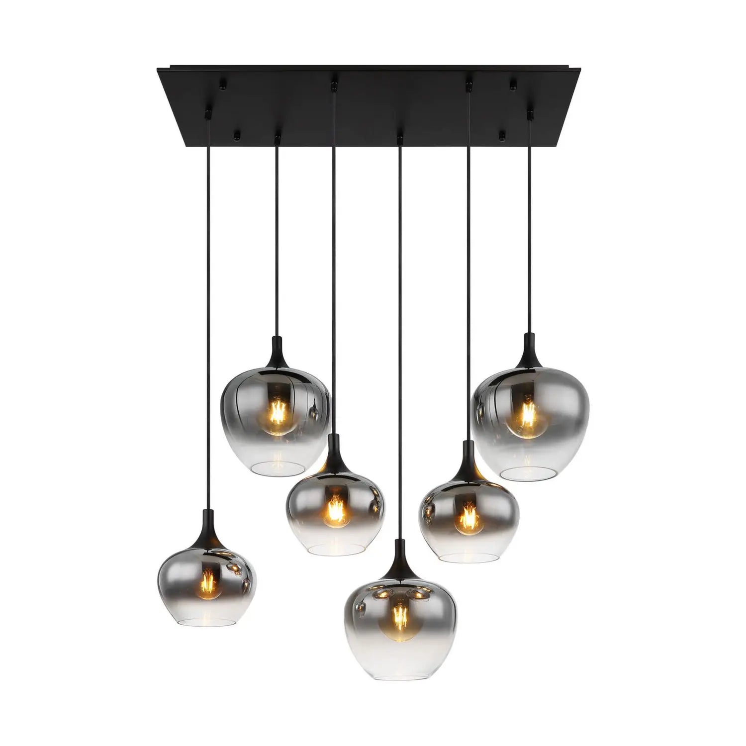B-Ware Globo Hängelampe Pendelleuchte Maxy Glas Rauchgrau Beleuchtung Länge 86 Cm - 9007371435401