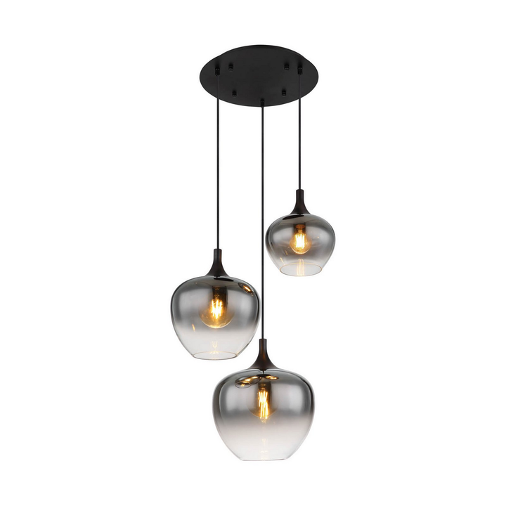 Globo Hängelampe Pendelleuchte Maxy Rauchgrau Glas Lampe Spot Siehe Text/Foto B-Ware - 9007371444397