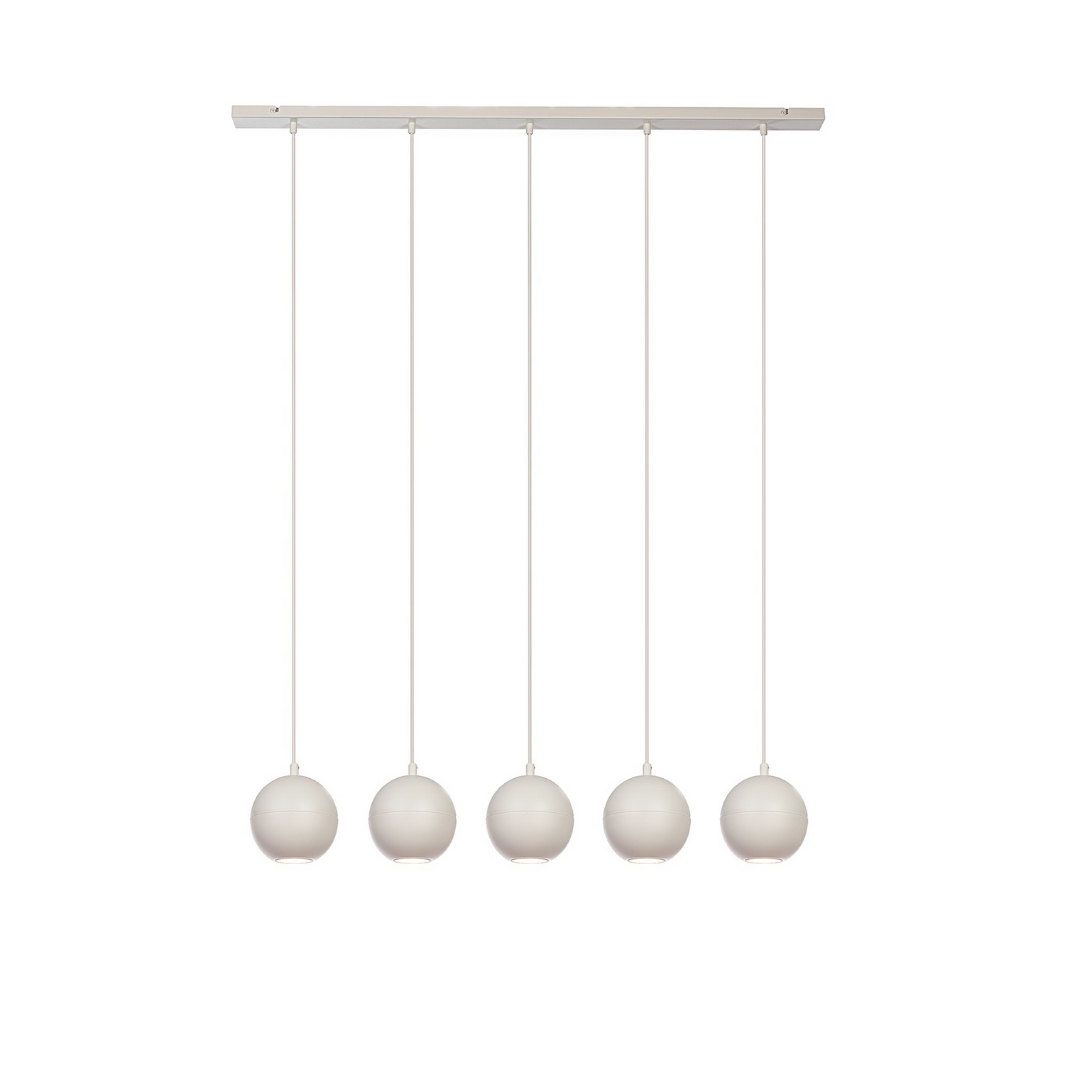 B-Ware Helam Midway Hängeleuchte Pendelleuchte Lampe 5 Flammig Länglich Sandfarben S551 - 5902349236513