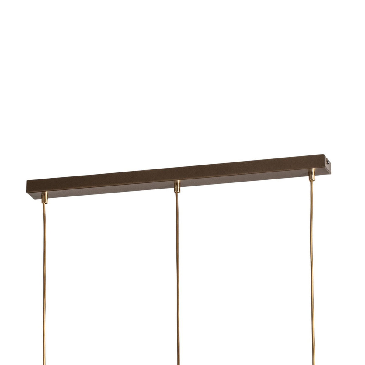 Luminex Hängelampe Pendelleuchte Noak Lampe Leuchte 3-flg titan gold Stahl - 5907565940039