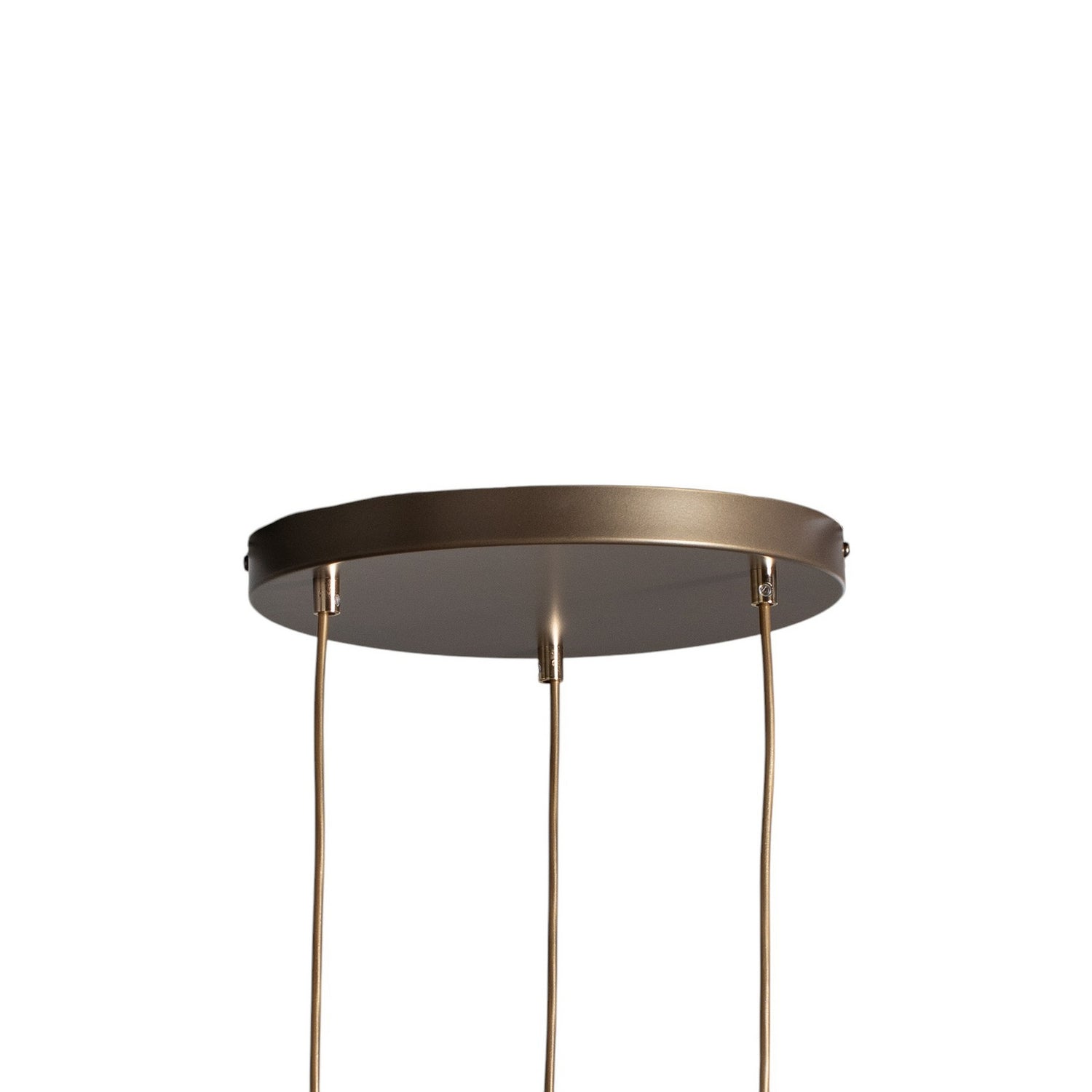 B-Ware Noak Hängelampe Pendelleuchte Lampe Stahl 3 Flg Led Deckenleuchte Titan/Gold - 5907565940046