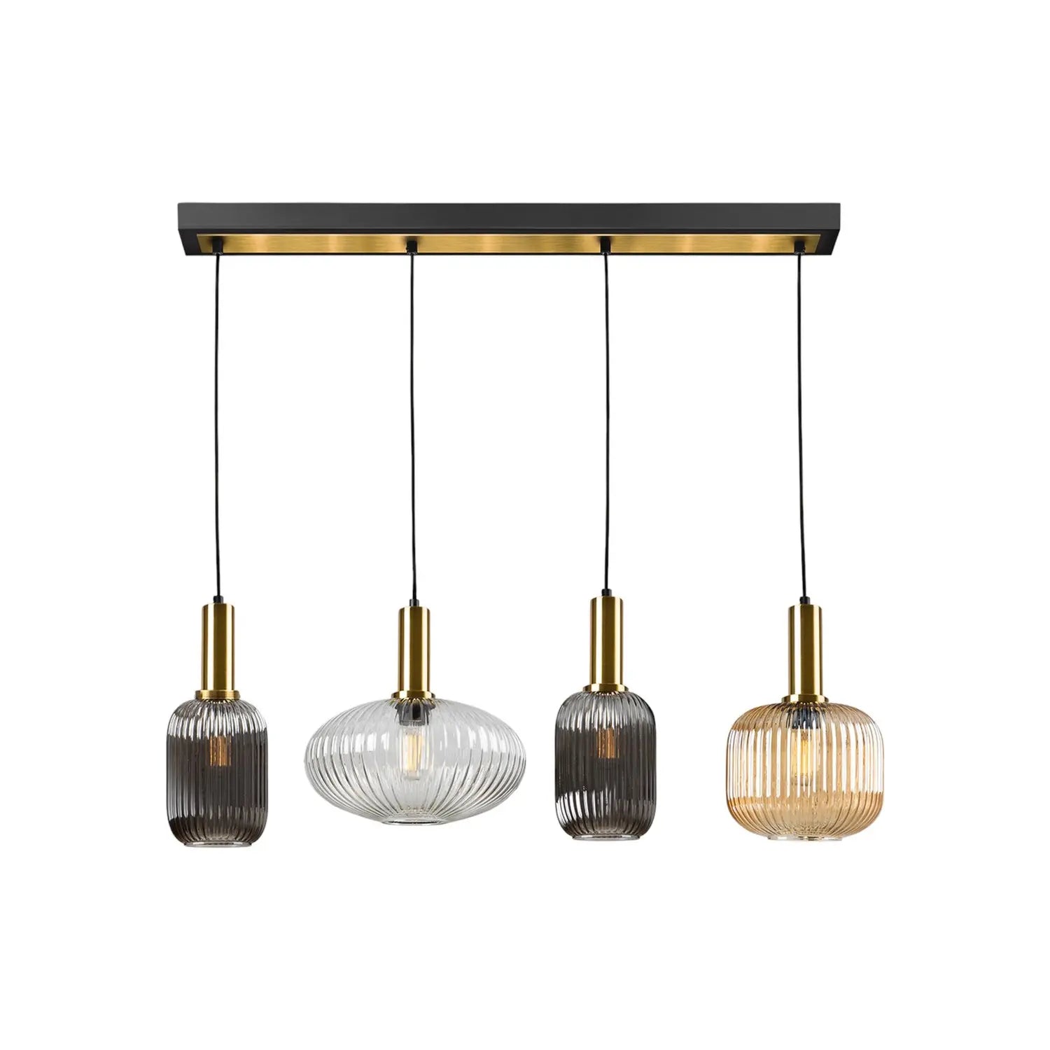 B-Ware Schuller Valencia Hängeleuchte Pendelleuchte Norma Glas Bunt Metall 98 Cm 4 351 - 8435435334147