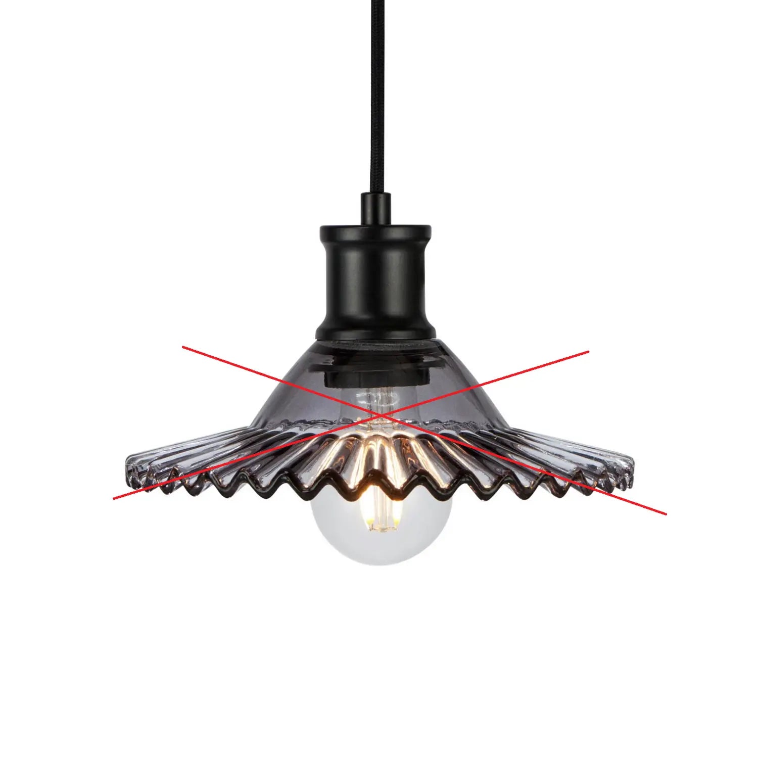 B-Ware Markslöjd Hängelampe Leuchte Novia Schwarz Rauchglas ø 21 5 Cm Siehe Text/Foto - 7330024615250