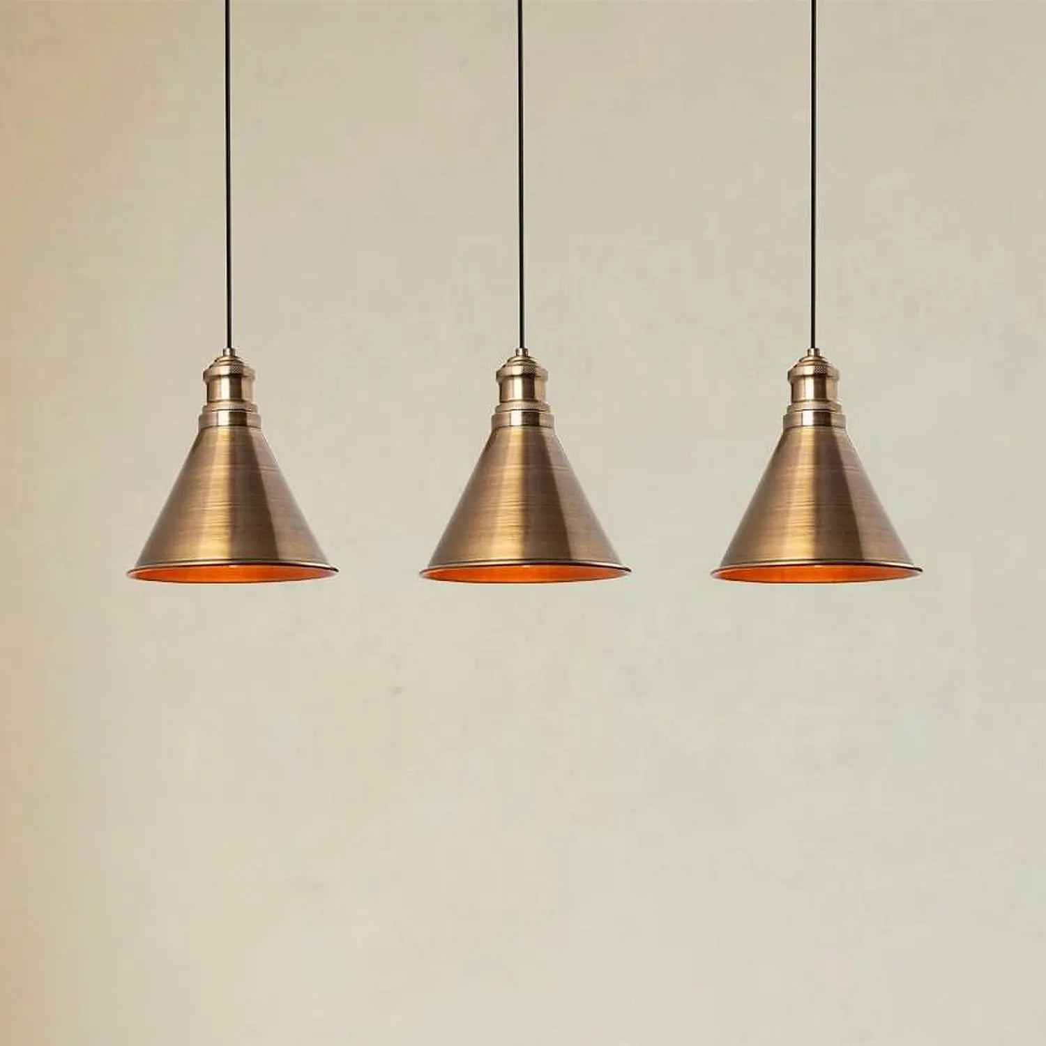 B-Ware Hängelampe Pendelleuchte Sivani Mr 314 Gold Patiniert Eisen Esszimmer Wohnzimmer - 8681875637779