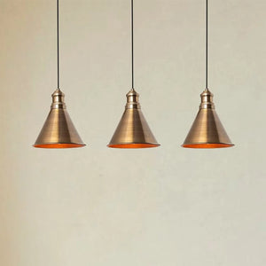 B-Ware Hängelampe Pendelleuchte Sivani Mr 314 Gold Patiniert Eisen Esszimmer Wohnzimmer