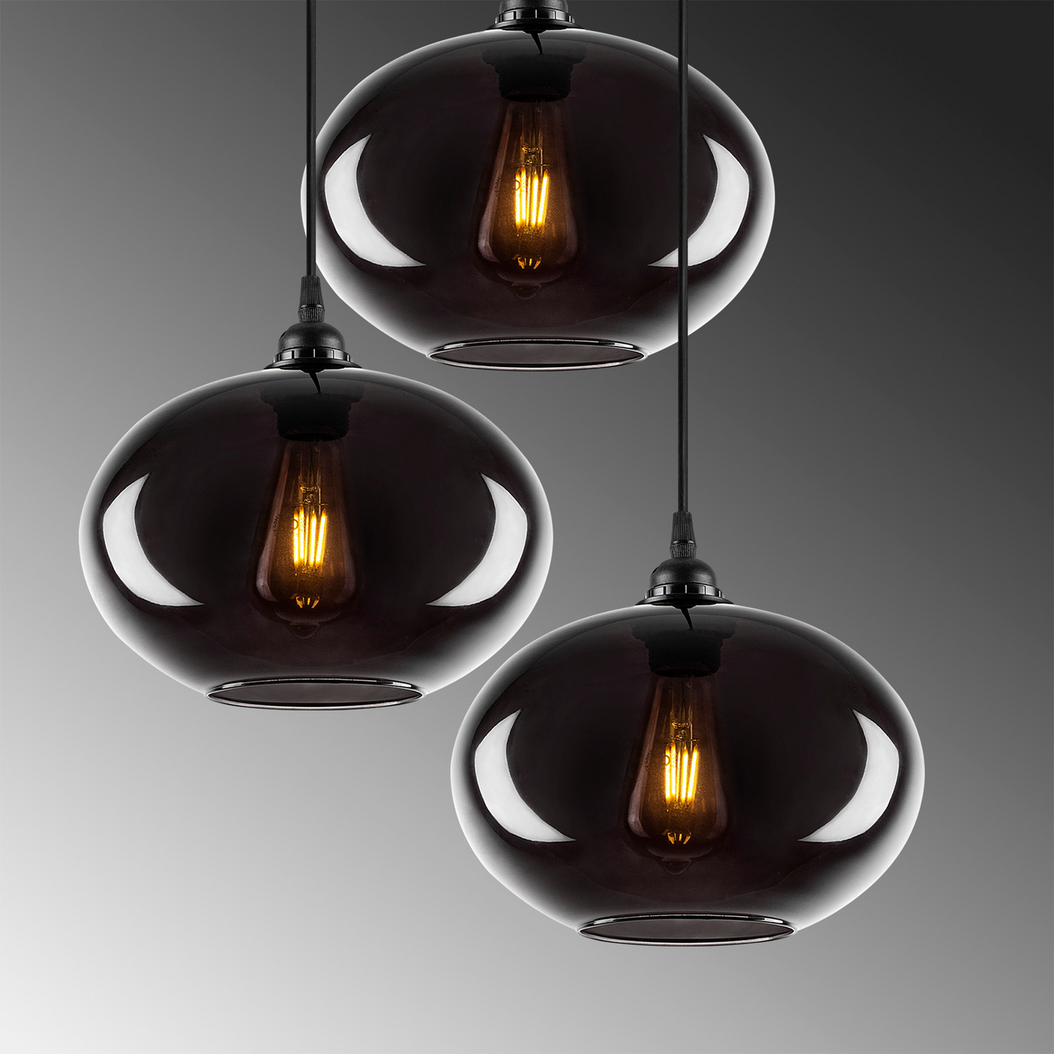 B-Ware Goossens Lamp Smoked Hängelampe Hängeleuchte Lampe Leuchte Pendelleuchte Li734 - 8681875991796