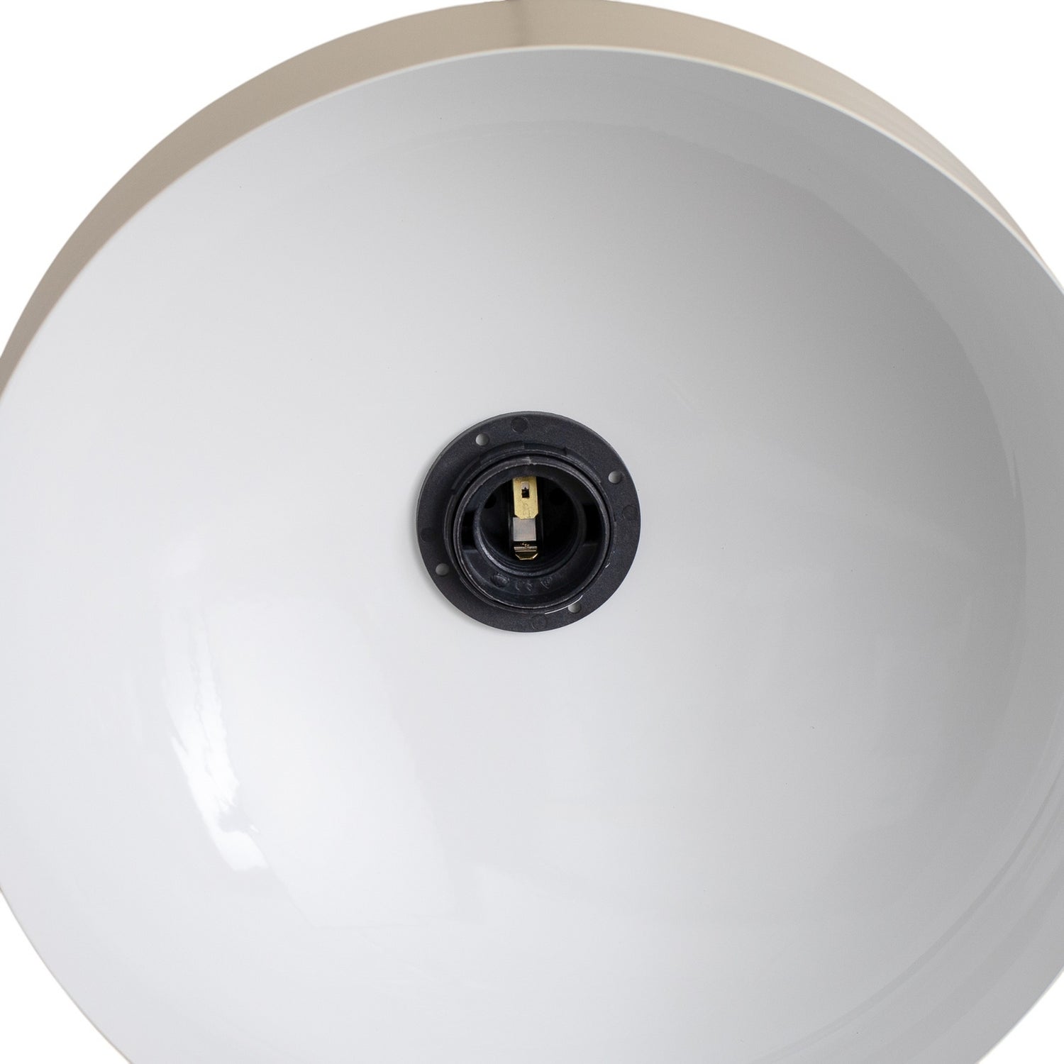 B-Ware Hängelampe Uto Pendelleuchte Deckenleuchte Creme Kabel Schwarz Metall 30 Cm - 5904798659097