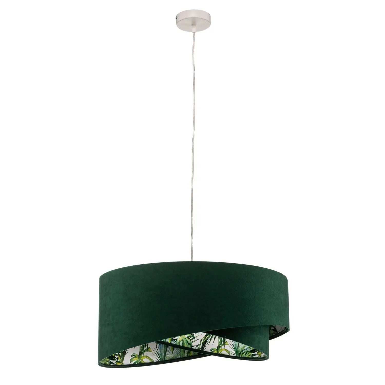 B-Ware Maco Design Hängelampe Pendelleuchte Leuchte Vivien Grün Velours Kunststoff - 5906742040142