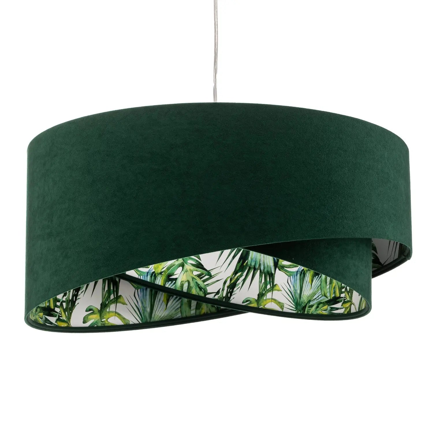 B-Ware Maco Design Hängelampe Pendelleuchte Leuchte Vivien Grün Velours Kunststoff - 5906742040142