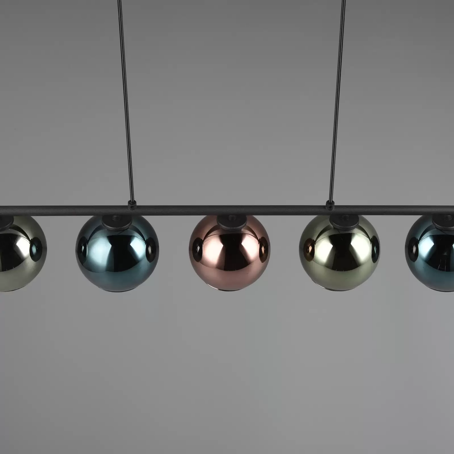 B-Ware Reality Leuchten Hängeleuche Sheldon Fünf Glaskugeln Hängelampe Lampe Leuchte - 4017807585254