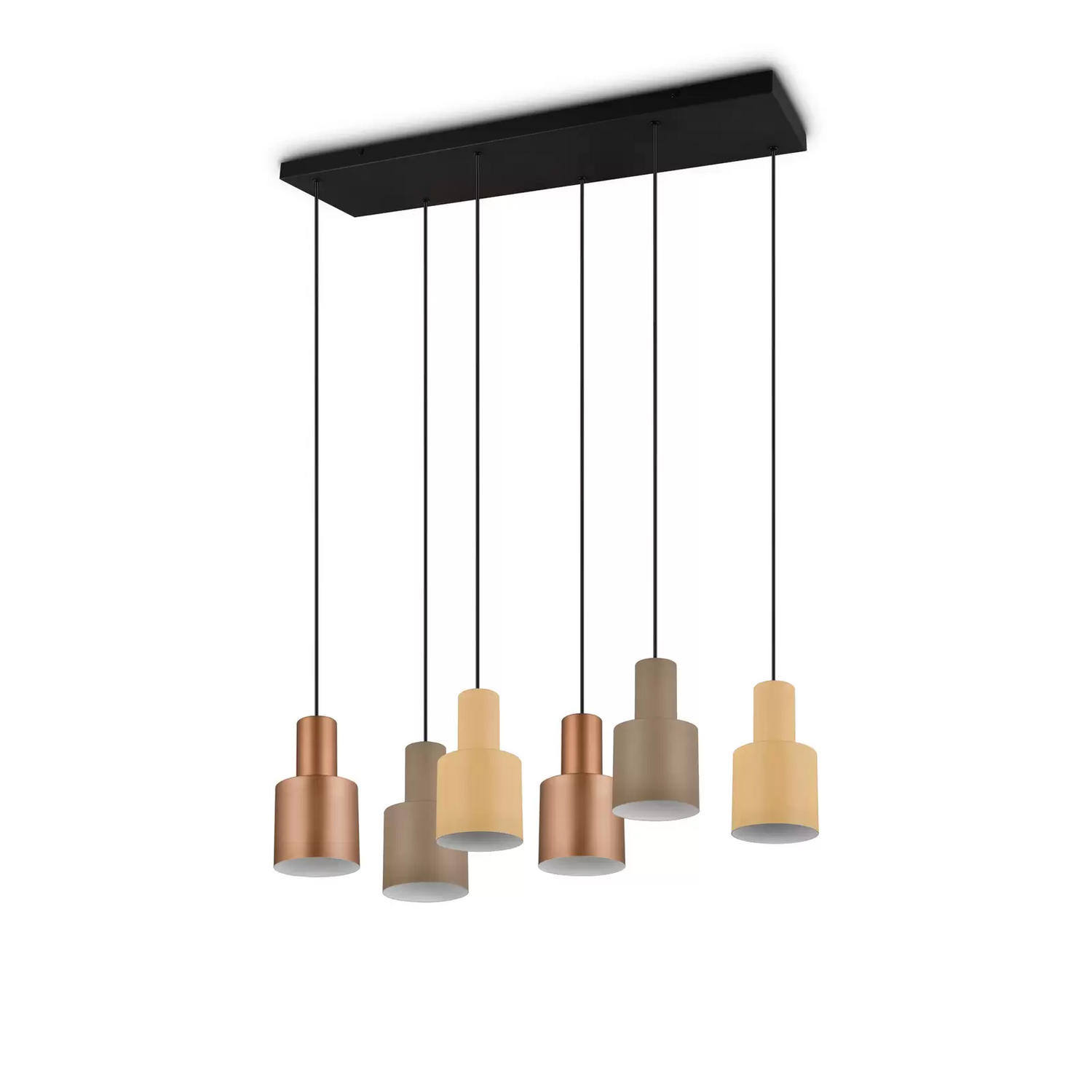 B-Ware Trio Lighting Hängeleuchte Agudo Multicolor 6 Flammig Versetzt Hängelampe Lampe - 4017807574623