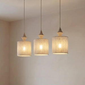 B-Ware Amura Hängeleuchte Pendelleuchte Leuchte Lampe Beige Sand 3 Flammig E27 105603