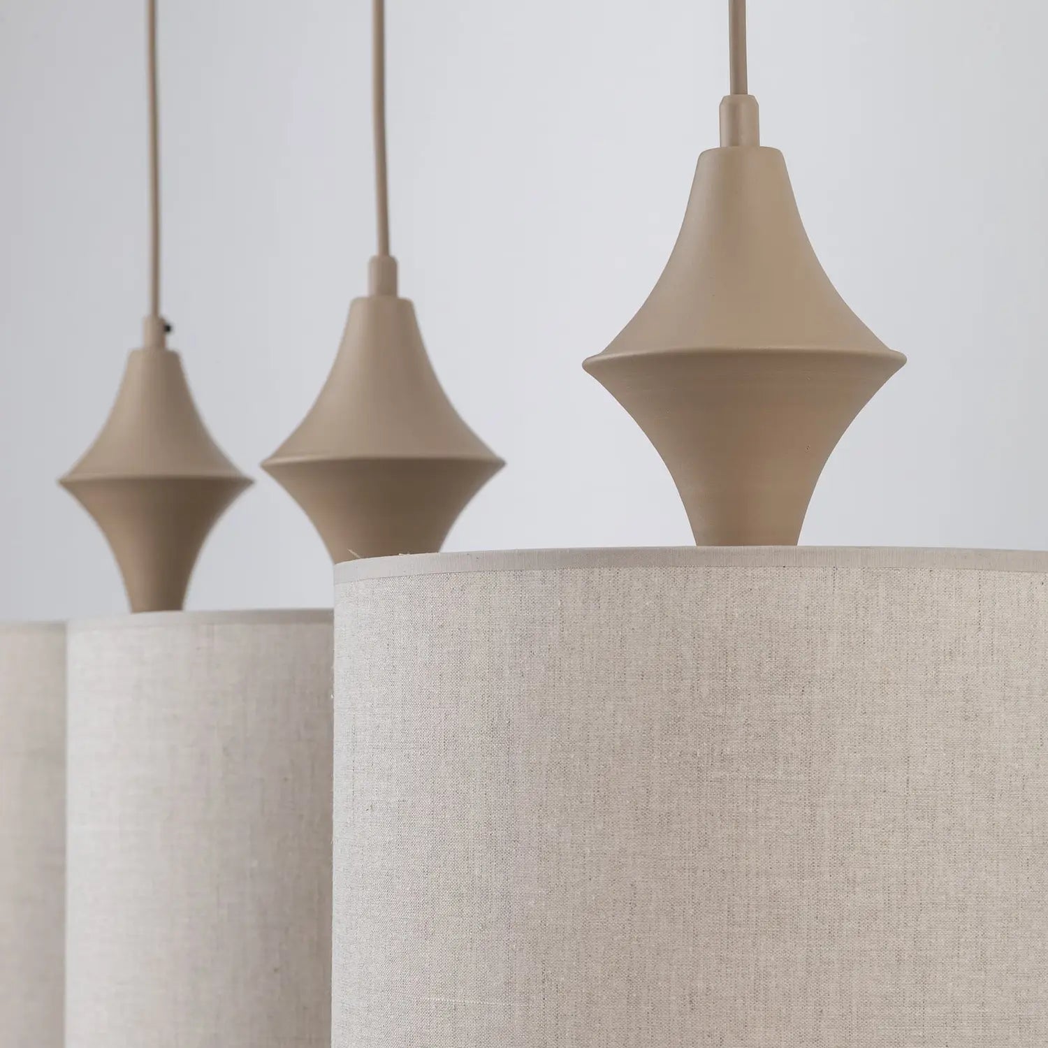 B-Ware Amura Hängeleuchte Pendelleuchte Leuchte Lampe Beige Sand 3 Flammig E27 105603 - 5906135114399