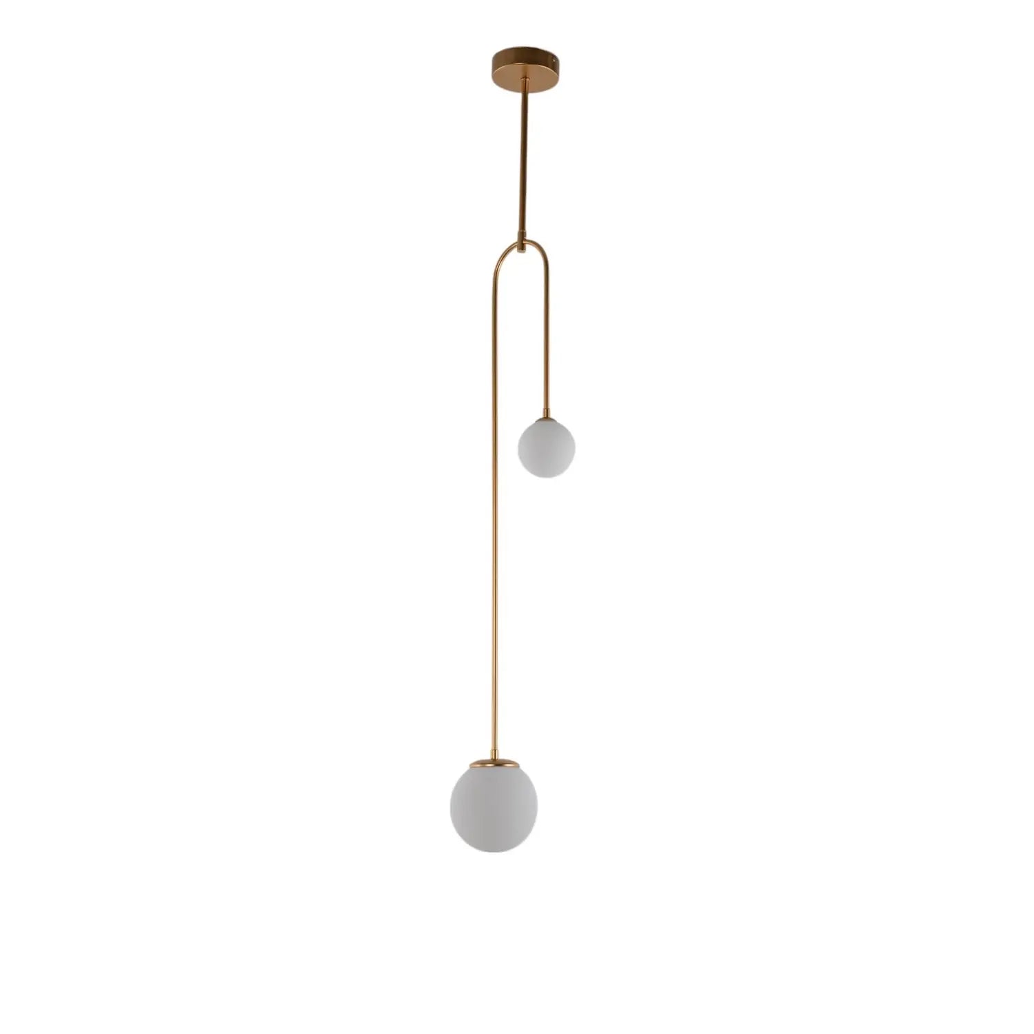 B-Ware Hängeleuchte Av 1897 2 Bsa 2 Glaskugeln Gold Pendelleuchte Lampe Led Siehe Text - 8698957177528