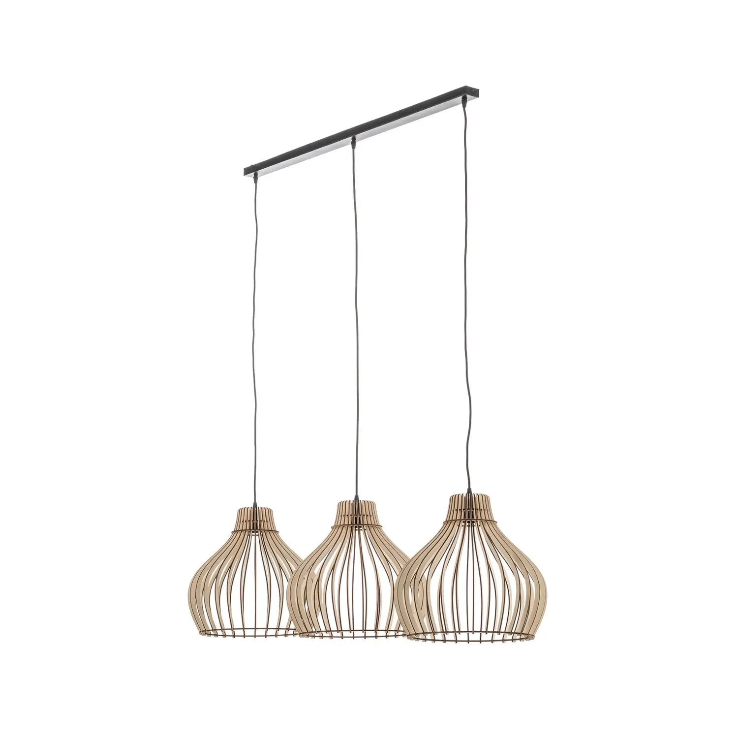 B-Ware Euluna Barrel Hängeleuchte Deckenlampe Pendelleuchte Lampe E27 Holz Siehe Text - 5907623620583