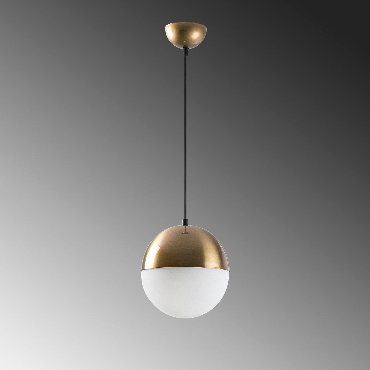 B-Ware Hängeleuchte Bastos 2101 Pendelleuchte Opalglas Gold Antik ø 20 Cm E27 Led Lampe - 8681875883985