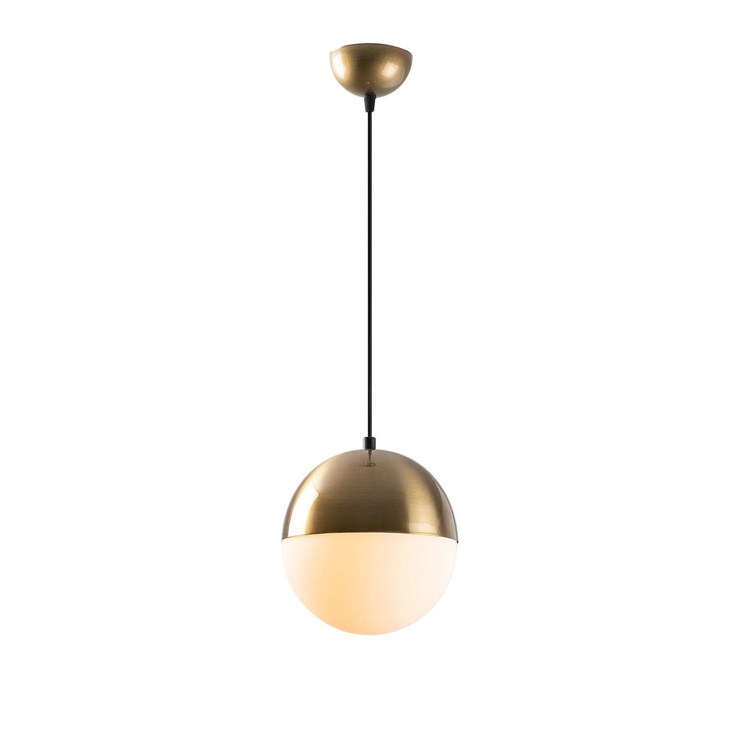 B-Ware Hängeleuchte Bastos 2101 Pendelleuchte Opalglas Gold Antik ø 20 Cm E27 Led Lampe - 8681875883985