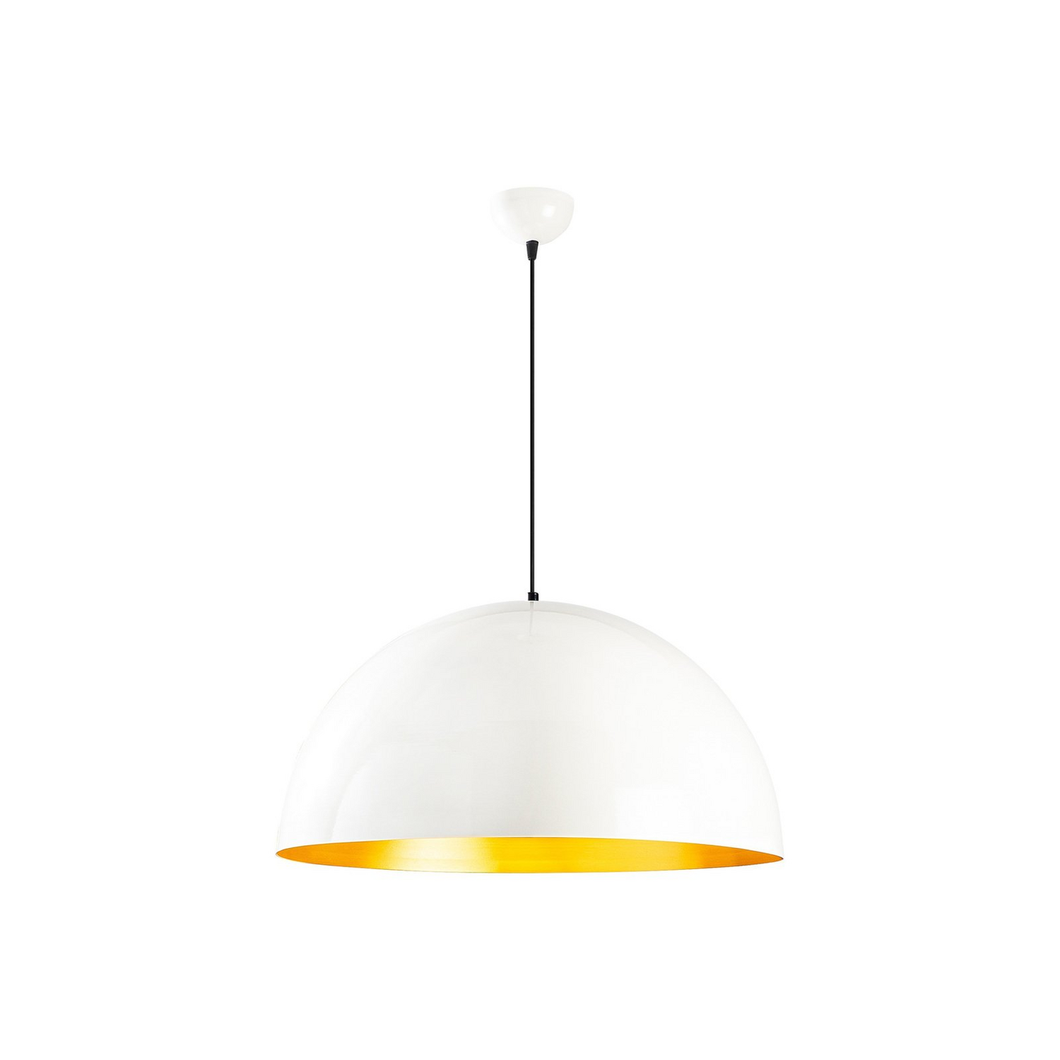 B-Ware Hängeleuchte Berceste 236 S ø60cm Weiß Gold Deckenlampe Deckenleuchte Lampe S449 - 8681875547054