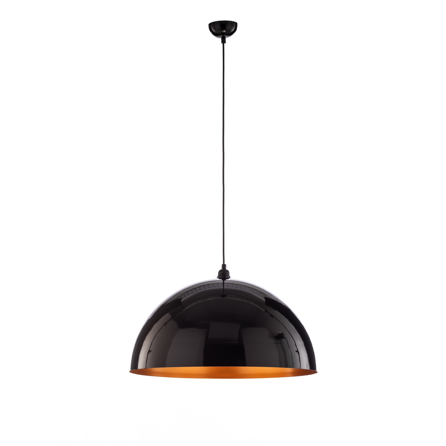 B-Ware Hängeleuchte Berceste 237 S Hängelampe Deckenlampe Leuchte ø60cm Schwarz/Gold - 8681875547061