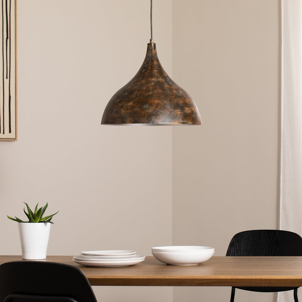 Opviq Pendelleuchte Hängelampe Bitlislim Ø41cm E27 antikbraun Metall - 8684283480289