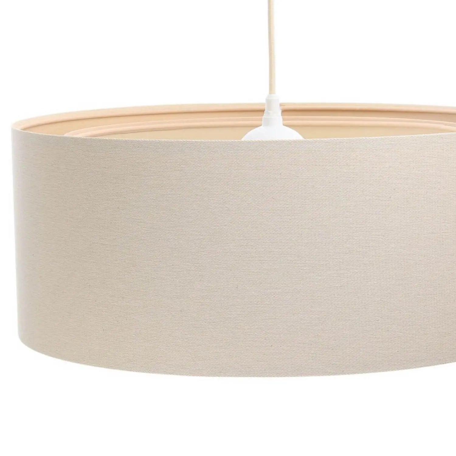 B-Ware Maco Design Hängeleuchte Pendelleuchte Boho Creme Beige Leinen Jute ø50cm H20cm - 5906742015140