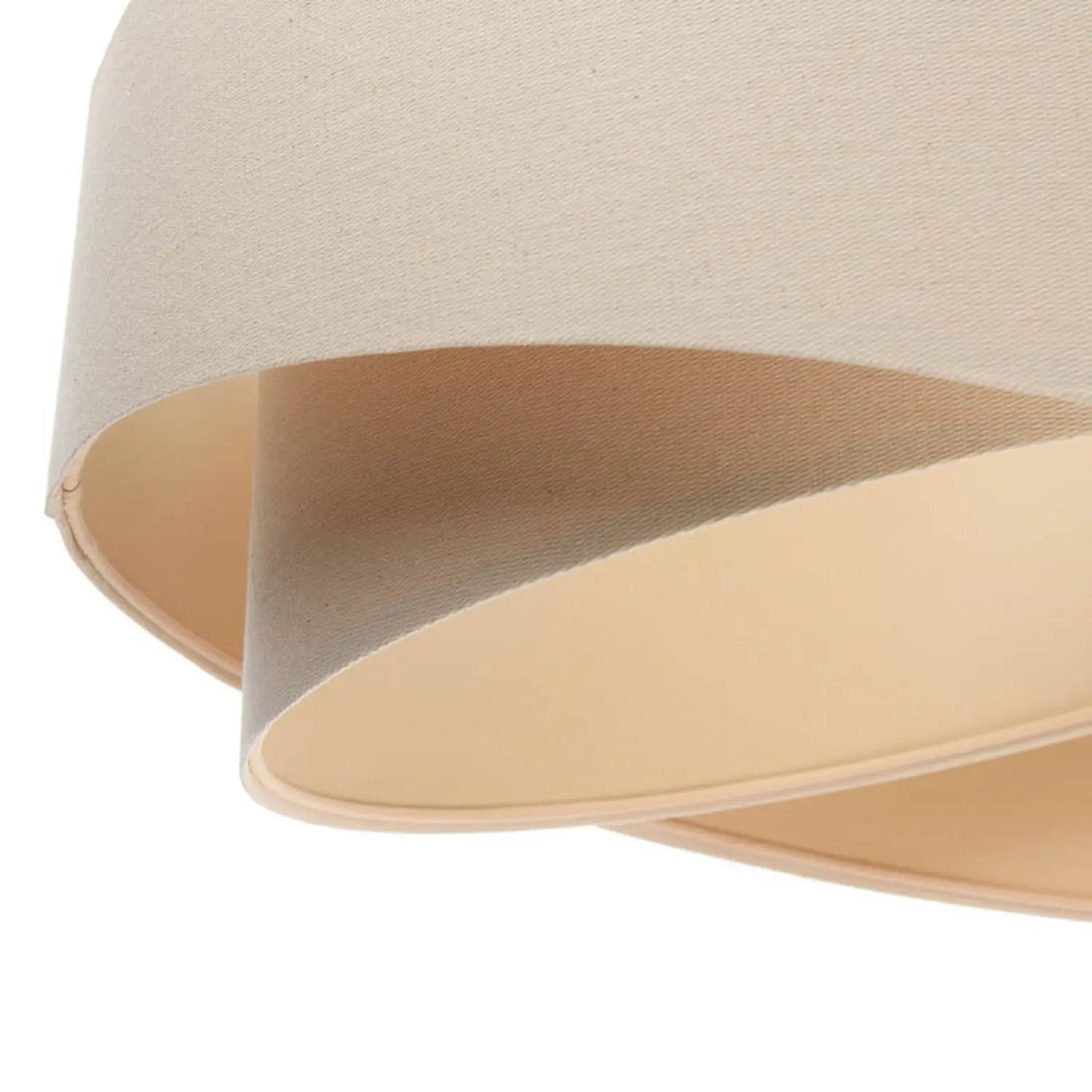 B-Ware Maco Design Hängeleuchte Pendelleuchte Boho Lampe Creme Beige Leinen ø50cm H23cm - 5906742015195