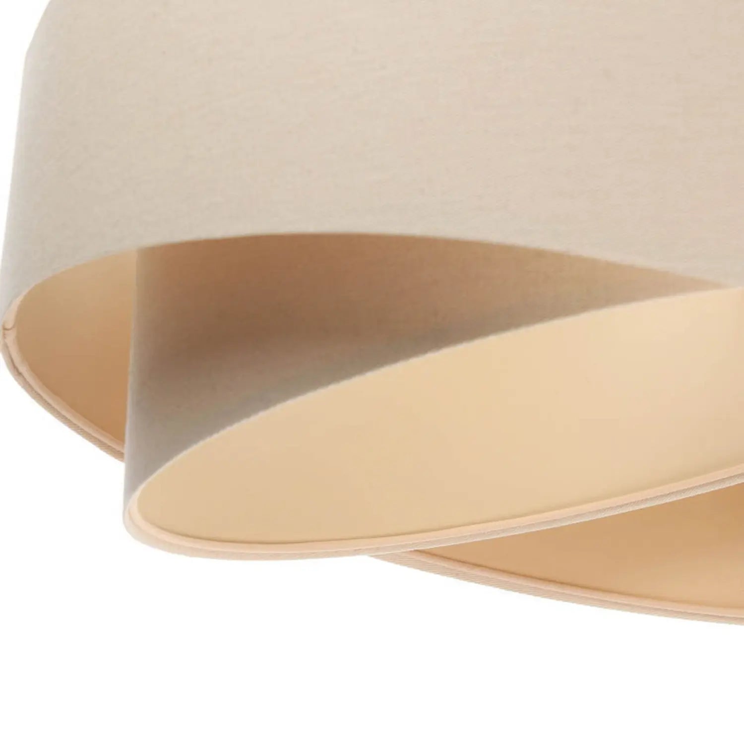 B-Ware Maco Design Hängeleuchte Pendelleuchte Boho Lampe Creme Beige Leinen ø50cm H23cm - 5906742015195