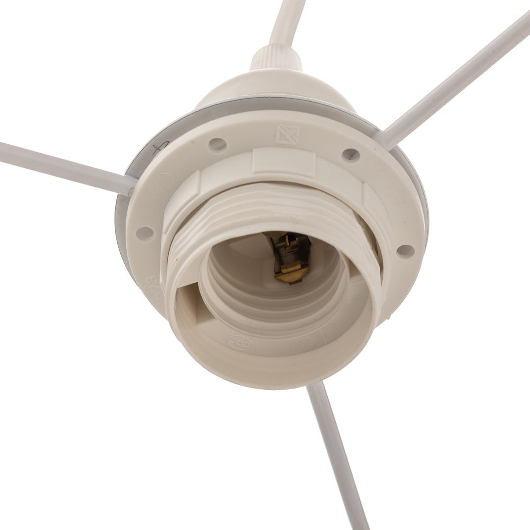Hängeleuchte Boho Doppelschirm Beige E27 Hängelampe Deckenlampe Siehe Text/Foto B-Ware - 5903689181082