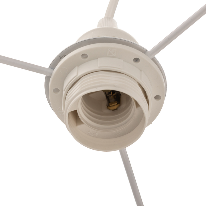 Hängeleuchte Boho Doppelschirm Beige E27 Hängelampe Deckenlampe Siehe Text/Foto B-Ware - 5903689181082