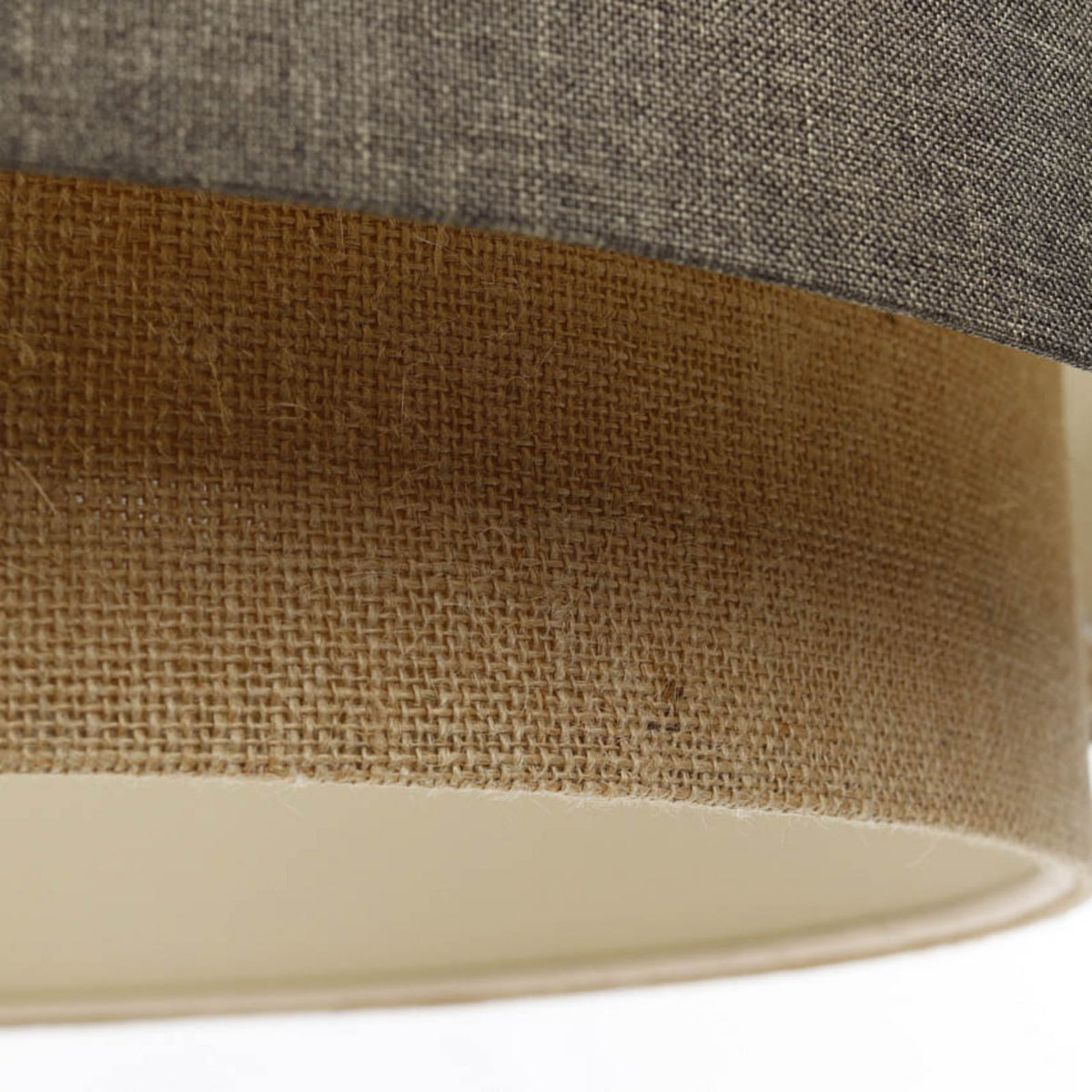 Hängeleuchte Pendelleuchte Boho Elegant Textil Braun Beige Creme Ø 60 cm E27 LED - 5906742030877
