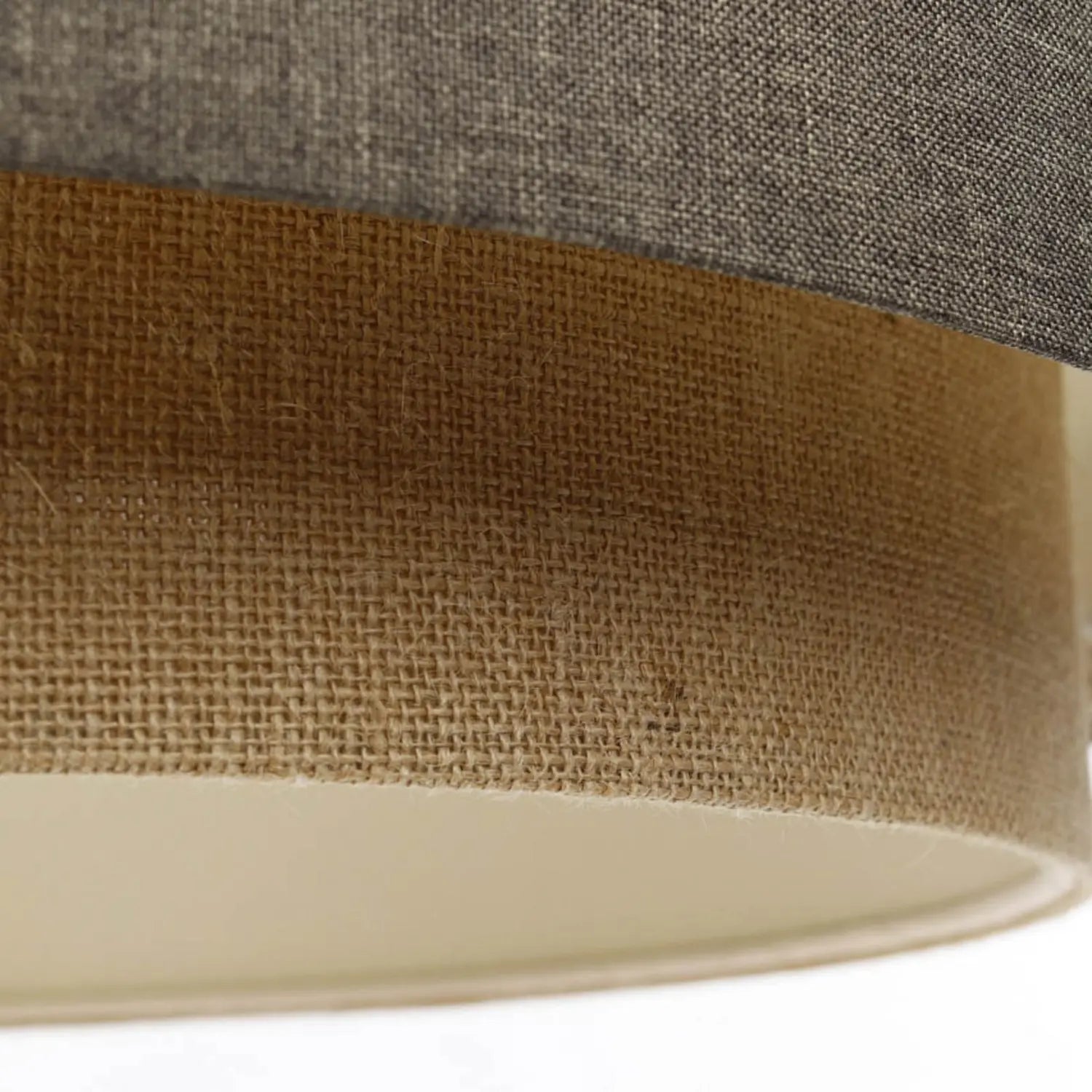B-Ware Hängeleuchte Pendelleuchte Boho Elegant Textil Braun Beige Creme ø 60 Cm E27 Led - 5906742030877