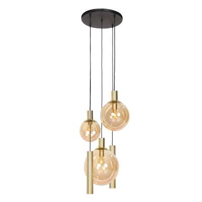 B-Ware Steinhauer Hängeleuchte Bollique 5 Fl. Rund Messing Gu10 E27 Deckenlampe Lampe - 8712746173000