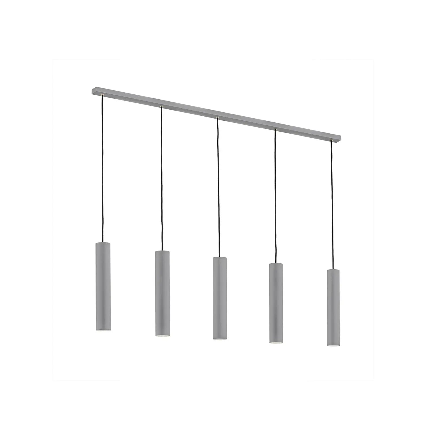 B-Ware Hängeleuchte Brenta Pendelleuchte Grau Stahl Gu10 Led Lampe 110 Cm 5 Flammig - 5902553234275