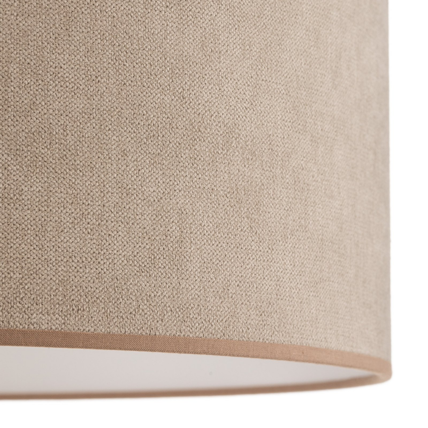 B-Ware Duolla Hängeleuchte Pendelleuchte Lampe Webmuster Beige Textil Kunststoff E27 - 5903689180627