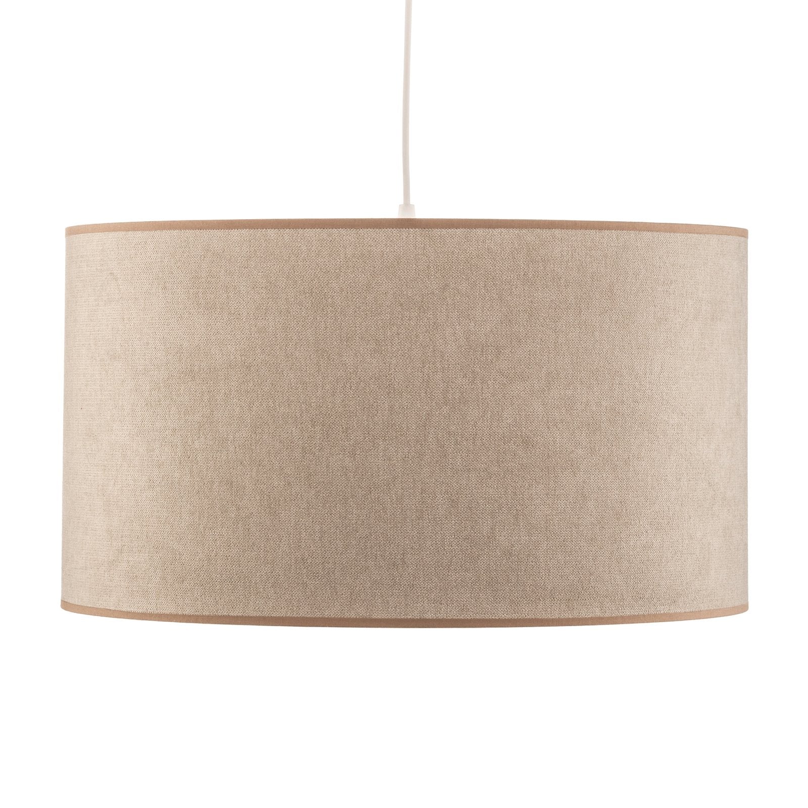 Duolla Hängeleuchte Pendelleuchte Lampe Webmuster beige Textil Kunststoff E27 - 5903689180627