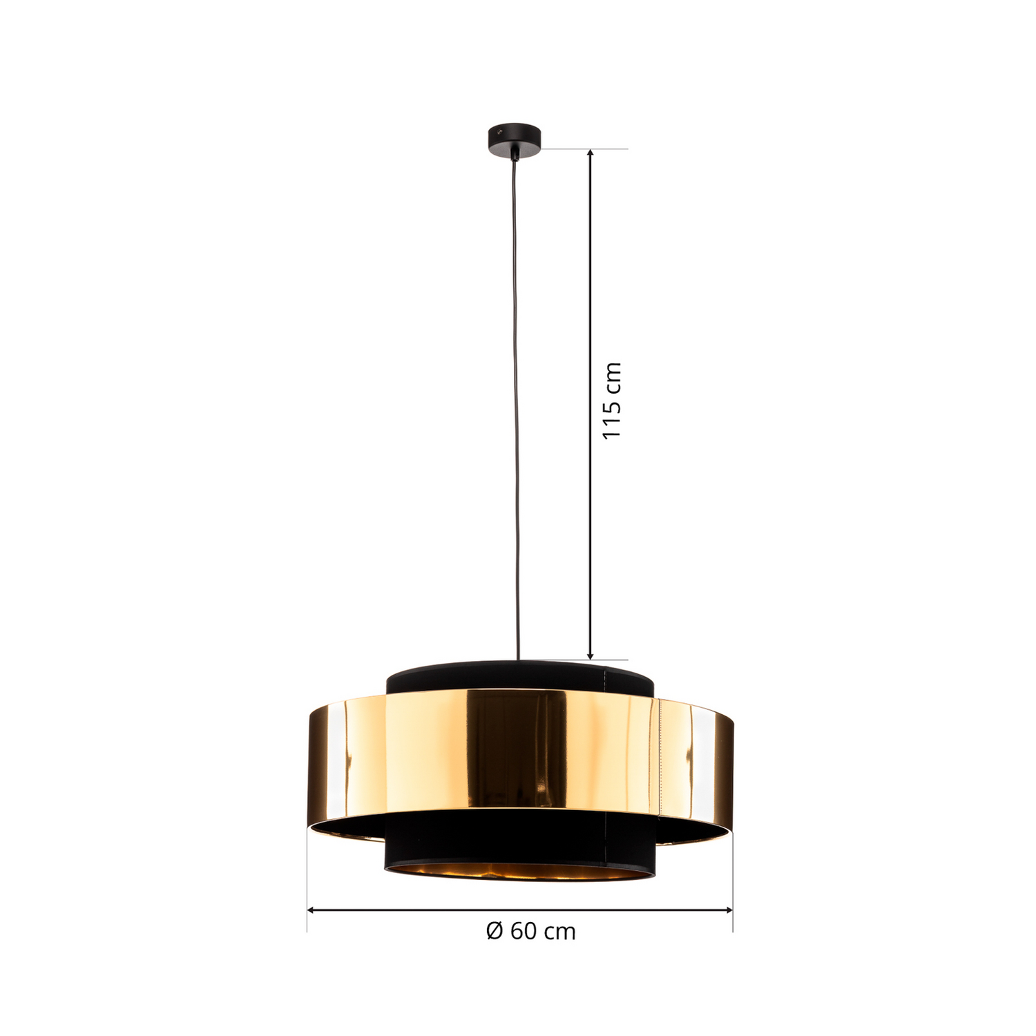 B-Ware Euluna Hängeleuchte Calisto Deckenlampe Pendelleuchte Lampe E27 1 Flammig ø 60cm - 5901780543761