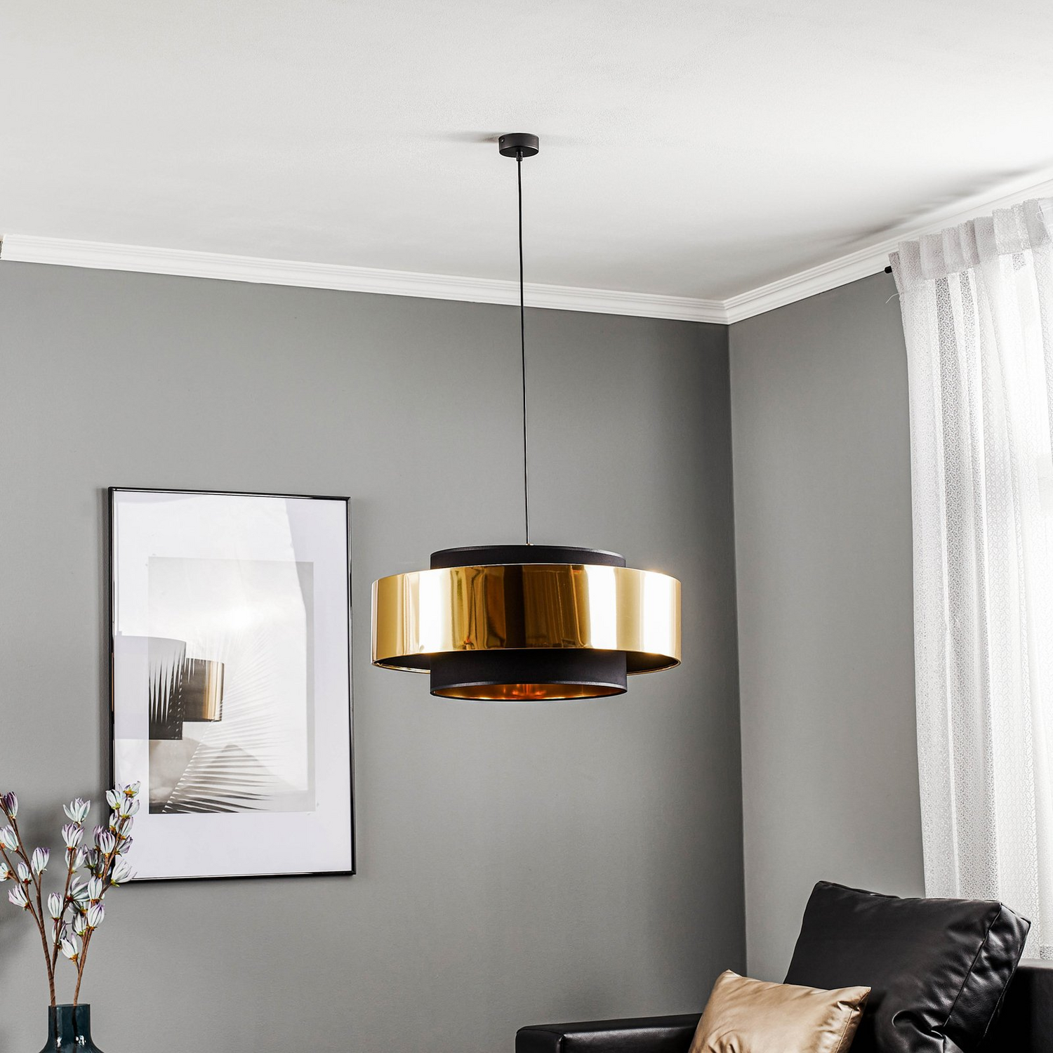 B-Ware Euluna Hängeleuchte Calisto Deckenlampe Pendelleuchte Lampe E27 1 Flammig ø 60cm - 5901780543761