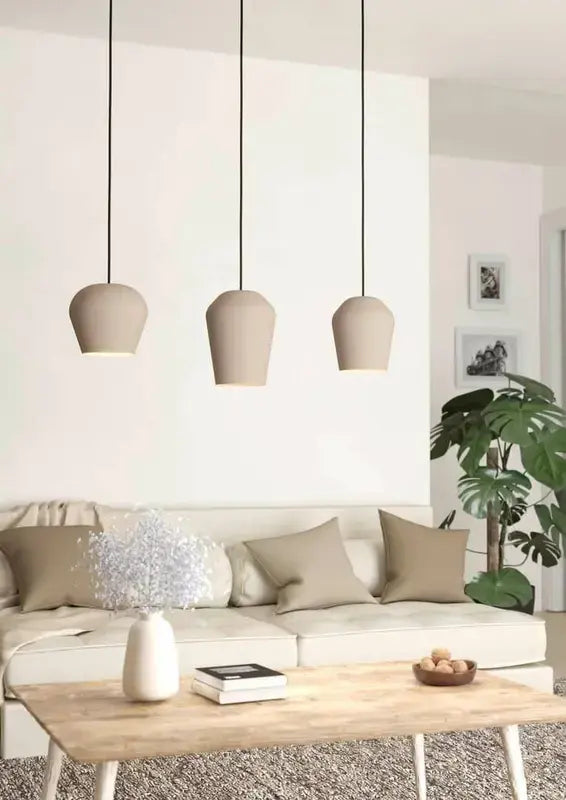 B-Ware Eglo Hängeleuchte Pendelleuchte Cambaito Sandfarben Lampe Leuchte Esszimmer Led