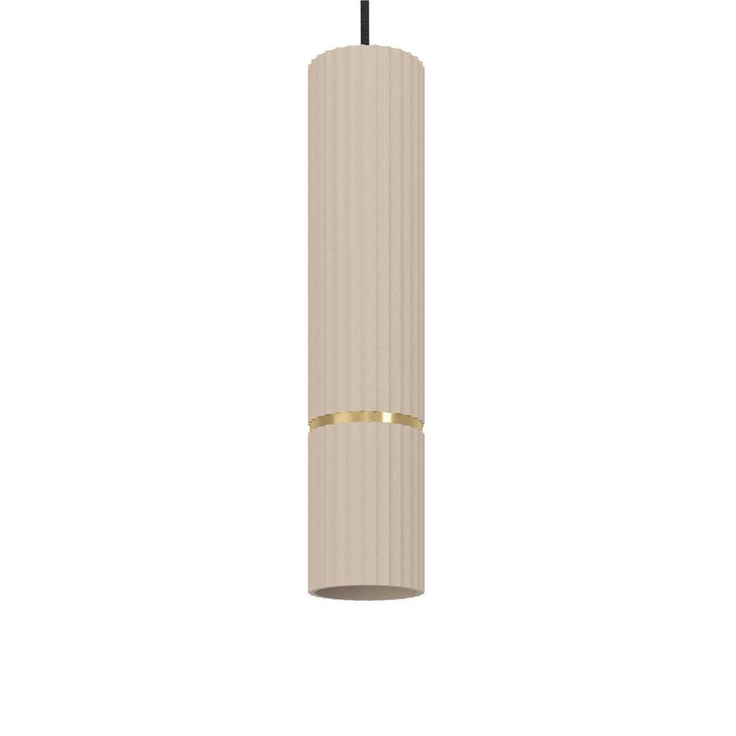 B-Ware Hängeleuchte Caminia Pendelleuchte Lampe Sandfarben Länge 77 Cm Stahl 3flg - 9008606312498