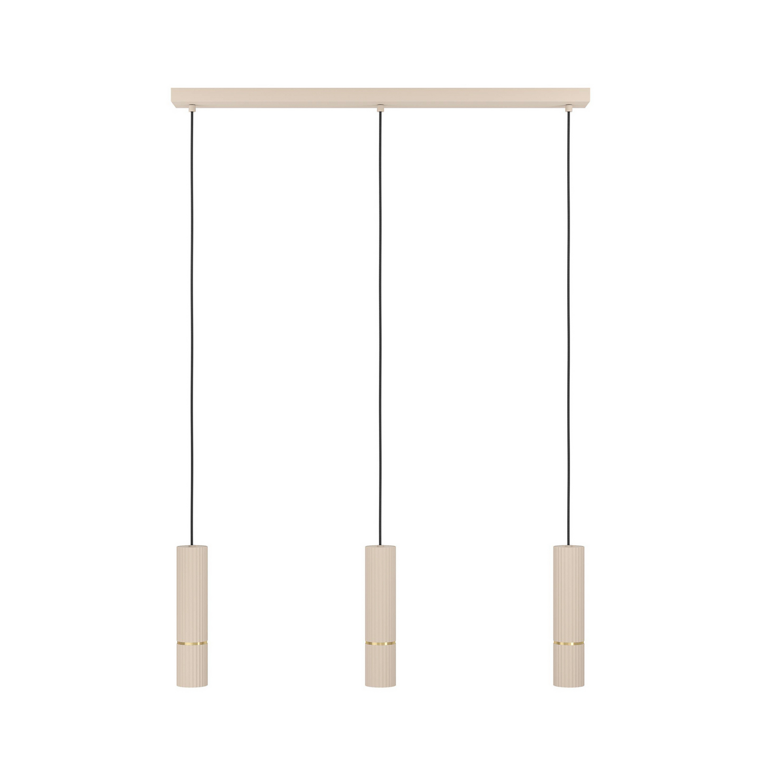 B-Ware Hängeleuchte Caminia Pendelleuchte Lampe Sandfarben Länge 77 Cm Stahl 3flg894 - 9008606312498