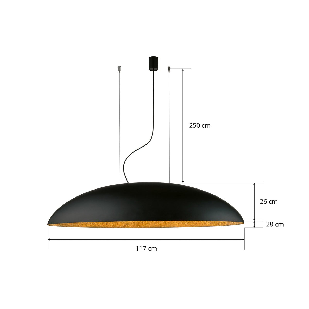Nowodvorski-Lighting Hängeleuchte Deckenlampe Pendelleuchte Canoe V schwarz g422 - 5903139792691