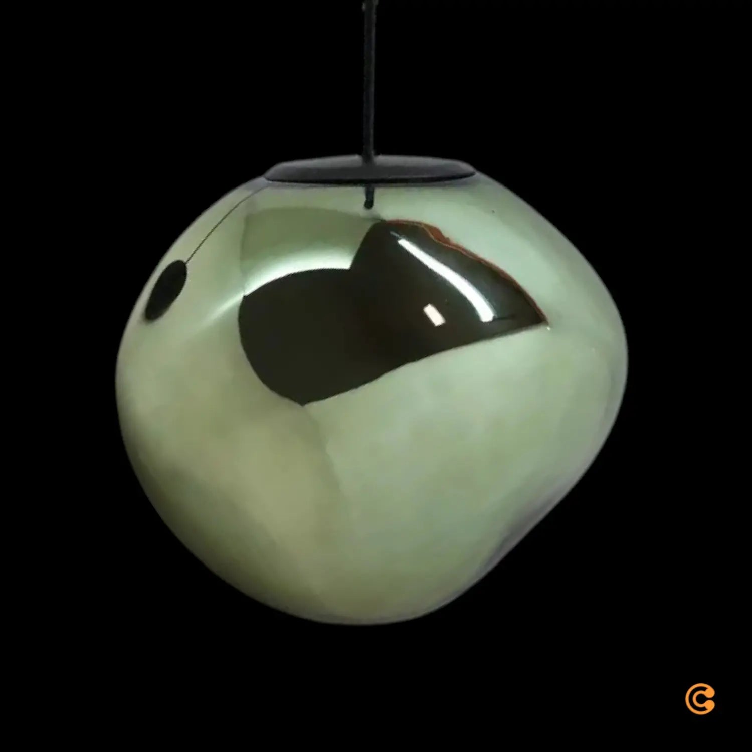Eco Light Hängeleuchte Canopus Grün ø 36 Cm Glas E27 Deckenlampe Siehe Text/Foto C-Ware - 4250294323729
