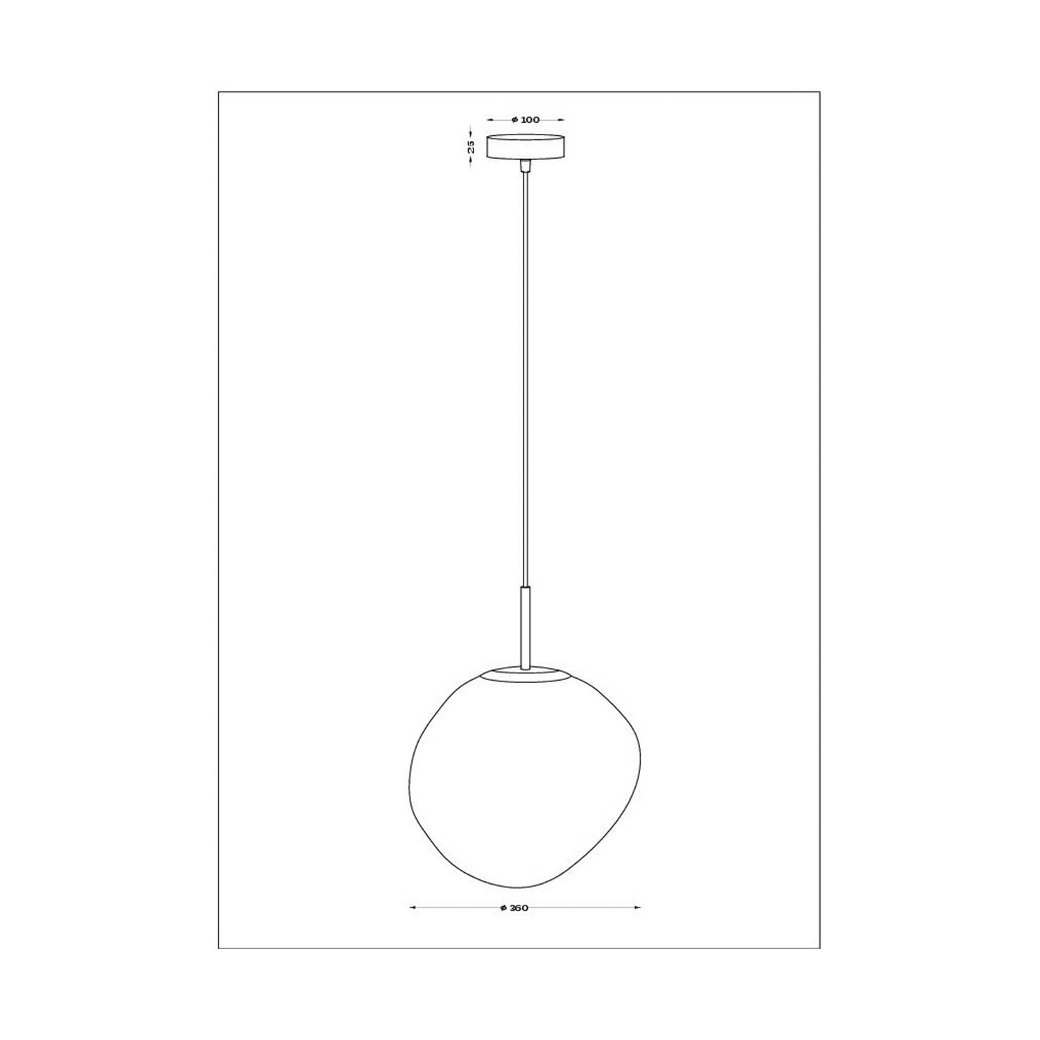 Eco Light Hängeleuchte Canopus Grün ø 36 Cm Glas E27 Deckenlampe Siehe Text/Foto C-Ware - 4250294323729