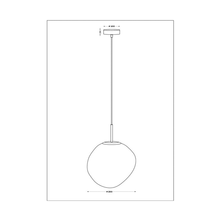 Eco Light Hängeleuchte Pendelleuchte Canopus Violett Glas E27 Durchmesser 28 Cm B-Ware - 4250294323712