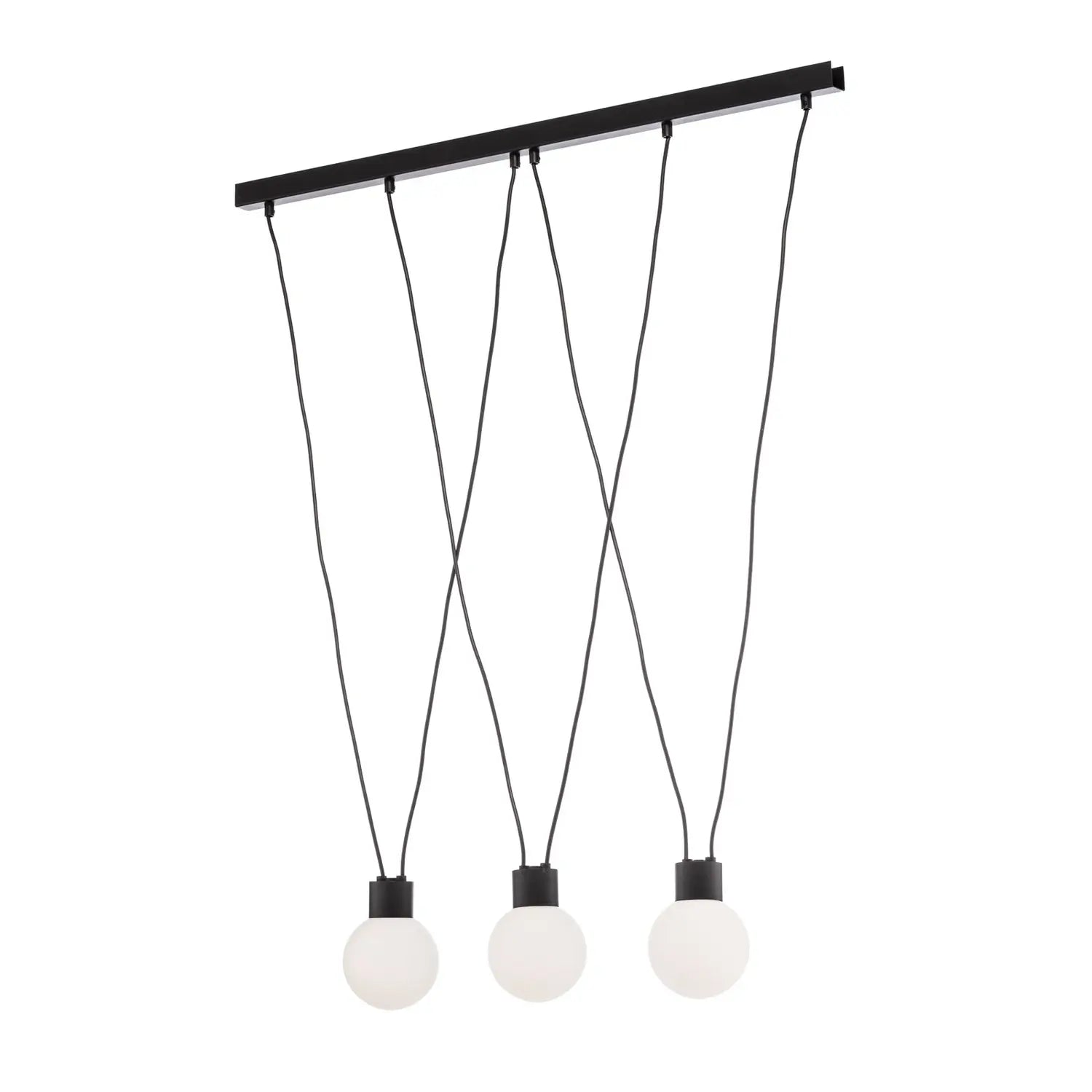 B-Ware Hängeleuchte Capri Pendelleuchte Schwarz Glas Metall 3 Flammig Dimmbar G9 Led - 5902693788188