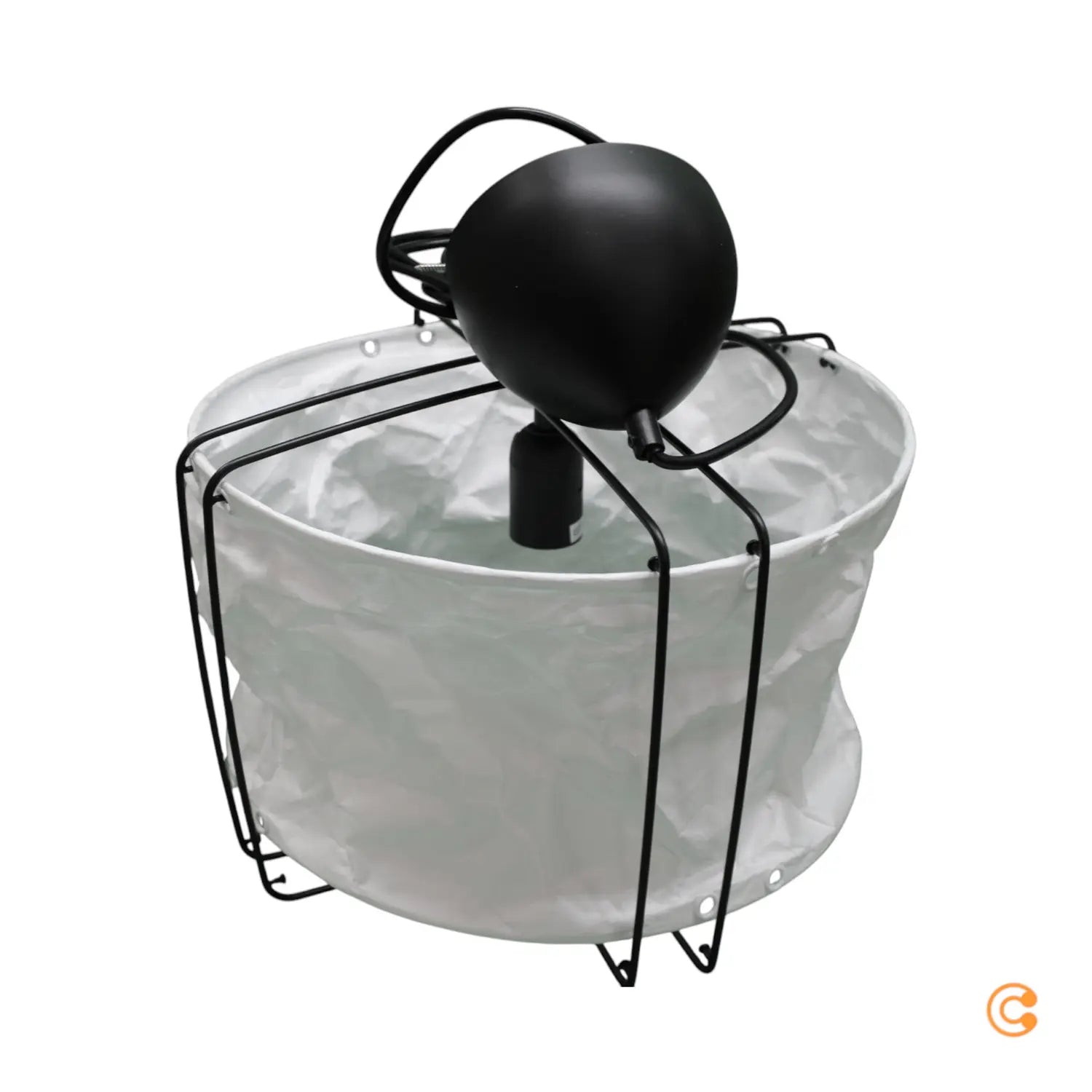 B-Ware Nordlux Pendelleuchte Hängelampe Cardine Weiß Schwarz Textil Metall E27 Led 35cm - 5704924015847